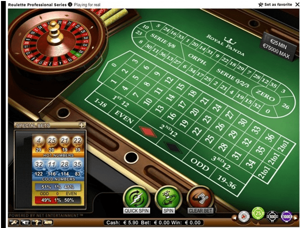 casino 5 roulette tables near me